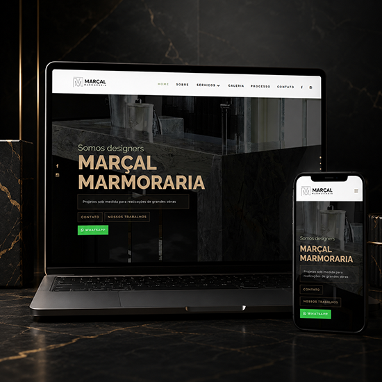 Website Marçal Marmoraria