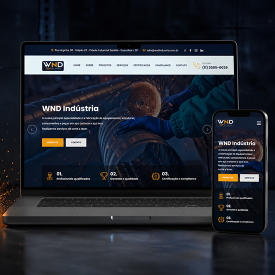 Website WND Indústria